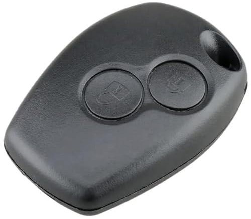 OGGIPRO Boitier de clé 2 Boutons sans Lame Compatible avec Renault Clio 3, Twingo 2, Master 3, Kangoo 2, Trafic et Modus | Coque de Clef Plip Voiture Utilitaire Télécommande