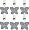 Catelves Tischdeckenbeschwerer, 6 Stück Tischdeckenbeschwerer für Draußen, Naturstein Tischtuchbeschwerer, Gewichte Tischdecke Outdoor für Party Picknick Hochzeiten (Grau, Schmetterlingsform, 4X4CM)