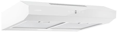 Klarstein Hotte Aspirante 60 cm, Hotte Aspirante Silencieuse, Hotte de Cuisine 60cm avec Lampes LED, Débit d'Air Puissant de 175 m³/h, Hotte avec Évacuation, Filtre à Graisse en Aluminium