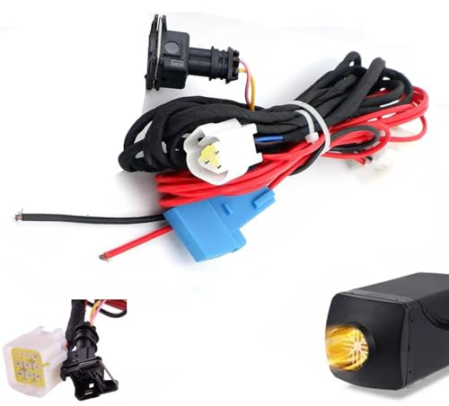 Inscrip Cablaggio per riscaldamento ad aria diesel, 12 V/24 V, aria diesel, cablaggio di rete, cavo adattatore a triangolo, per auto, furgone, camper Eberspacher Webasto