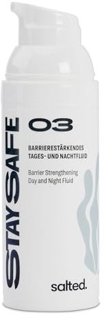 salted. Barrierestärkendes Tages- und Nachtfluid | 50 ml | Spendet Feuchtigkeit und schützt vor Feuchtigkeitsverlust | Gegen Pickel und Unreinheiten | Vegan | Fruchtig-frischer Duft | Joyful