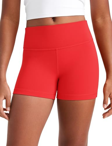 CRZ YOGA Niñas Butterluxe Shorts de Ciclism Rojo Profundo L