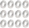 QUARKZMAN 12pcs M10 Separadores de Aluminio, Espaciadores Redondos de Metal Espaciadores Metálicos de Aluminio para M10 Tornillo Pernos, 10.5x20x4mm (ID*OD*Esp.)