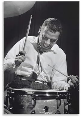 The World's Greatest Drummer Buddy Rich Vintage Art Poster (2) Canvas Wall Art Prints Poster Photo Picture Painting Poster Room Decor 61 x 91 cm