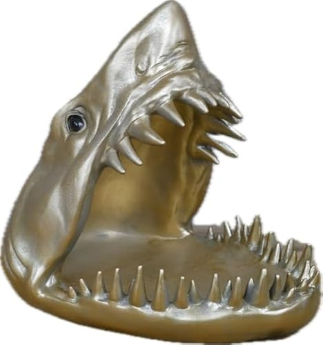 Venture Vehicles Ltd Gold Resin Shark Display Dish/Ornament