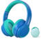 TONOSHARK Cuffie Bluetooth Bambini, Cuffie Antirumore Bambini, 60h Autonomia, Wireless Over-Ear Con Microfono, Pieghevoli, Custodia Inclusa, Per Scuola e Viaggi (Blu)