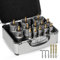 METOTY Hartmetall-Lochsägen-Set für Metall, robust, TCT-Lochschneider, Bohrer-Set mit Titan-Pilot- und L-Schlüssel, 1,27 cm bis 5,3 cm, für Edelstahl, Eisen, Aluminium, Metall, 22 Stück