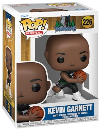 POP Funko NBA Legends: Kevin Garnett (Wolves) | Offizieller Fanartikel und Merch - Vinyl Sammelfigur als Regal Deko - Geschenkidee zum Geburtstag für Fans und Sammler