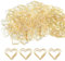 Büroklammern Motiv Herz 100 Stück Klein Büroklammern Gold Herz Büroklammer Metal Paper Clips Papierklammern für Büro Papier