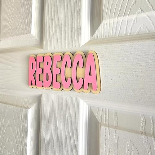 Plaque de porte en bois personnalisée pour enfant Boygirl, plaque de porte chambre enfant, décoration murale avec nom, enseigne de porte personnalisée, accessoire de chambre (Style 4)