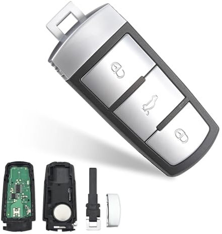 Heart Horse 433MHz 3 Tasten Passat B6 Fernbedienungs Schlüssel mit ID48 Chip 3C0959752BA für Vw Passat B6 3C B7 Magotan CC vw Sharan Fernbedienung Autoschlüsselgehäuse Gehäuse