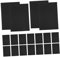 Gadpiparty 50 Pièces Panneau D'affichage Noir Fournitures De Scrapbooking D'halloween Filtres à Air Tu T'es Garé Comme Un Carton Noir Feutre Rigide Feutre Dur Filtre Hepa Black Papier