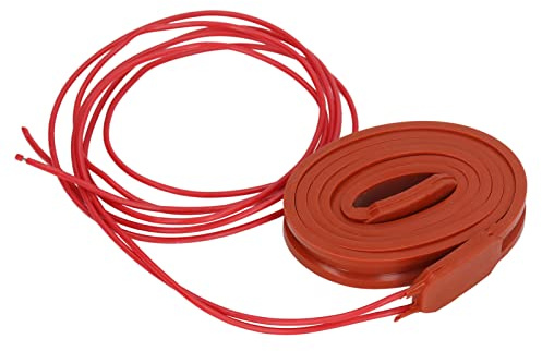 Silicone Heating Belt Flexible Heater Wrap Self Control Temperature Warmer Oil Pipe Heating Belt for Industrial Laboratory Pipe Tank Engine Compressor Silicone Material 15 x (DC24V)