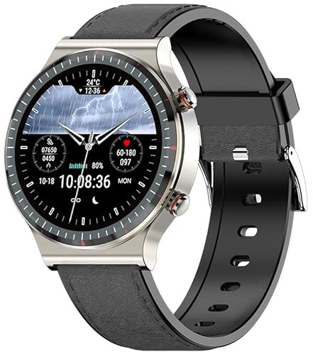 SWZEC Smartwatch mit EKG Blutdruck Sauerstoffmonitor – Verodie(Schwarz)