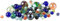 Playtastic Glasmurmeln: Mega-Murmelpaket mit 1 kg Murmeln, 15-32 mm (Bunte Murmeln, Murmel, Glasperlen)