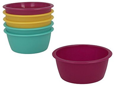 Metaltex 252394 Mini Moule a Cake 6 pcs, Silicone, Multicolore, 8 cm de diametre