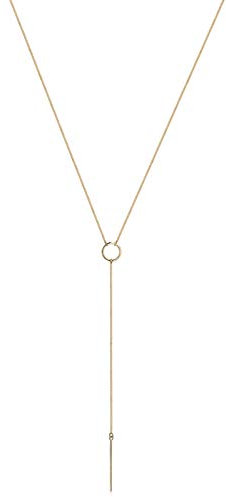 Elli Halskette Damen Y-Kette Geo Minimal in 925 Sterling Silber Vergoldet