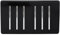 Trendi Étendoir Artistique Moderne Brillant 6 Gang 2 Voies Interrupteur à Bascule Double Plaque Interrupteur Tactile en Noir