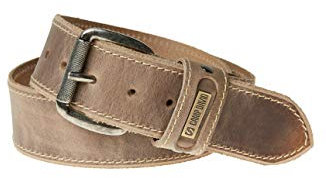 Camp David Herren Ledergürtel Beige 115