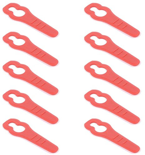 Masterpart 10 Pack of Plastic Blades For Gtech ST20 Grass Trimmers