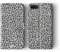 Tirita Wallet Leather Flip Phone Case Compatible with iPhone 7 Plus & 8 Plus PRINTED GLITTER, NOT REAL GLITTER Animal Print Wild Cats Leopard Jaguar Skin Sequin Effect
