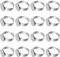 Healifty 20pcs 12mm Ringrohling Basen Edelstahl Cabochon Ring Lünette Rohlinge für DIY Schmuck Machen Silber