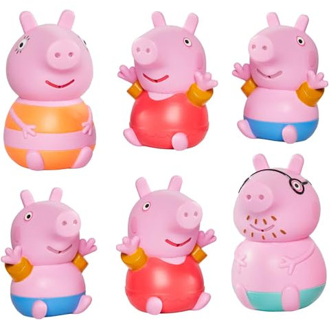 TOOMIES Tomy Peppa, Daddy Pig, Peppa & George Squirters, Baby, Kids Toys for Water Play, Fun Bath Accessories for Babies & Toddlers, Suitable for 18 Months, 2, 3 & 4 Year Olds