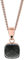 Qudo Firenze Kette rose mit farbigem Anhänger 45cm lang (smoke)