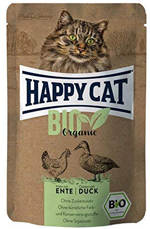 Happy Cat Bio Huhn & Ente | 12x 85 g