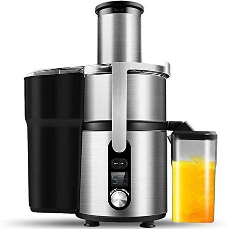 WERCHW Spremiagrumi centrifughi spremiagrumi, Succo di Frutta e aspirazione Verdure a 5 velocità, bei Bocca centrifuga, Facile da Pulire, motorino Silenzioso, Piedini Antiscivolo, Privo di BPA