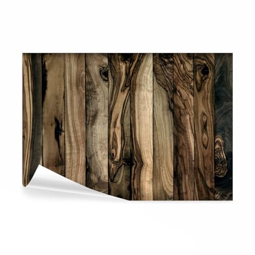 decomonkey Fototapete selbstklebend Holzoptik, 343x256 cm, Holzoptik | Bretter, Selbstklebende, Tapeten, Wand, Fototapeten, Tapete, Wandtapete, klebend, Klebefolie