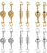 12 Stücke Magnet Schmuckverschluss, Magnetische Verschluss Kette Karabinerverschluss, Magnetische Schmuck Verschluss für Armband Halskette, Enthält Drei Stile (Strass Ball, Zylindrische, Ball Ton)
