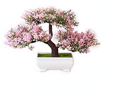 Plantas artificiais pinho Bonsai Vaso Pequeno Vaso de árvore Plantas Falsas Flores Vasos Ornamentos para decoração de casa Hotel jardim decoração TypeA4