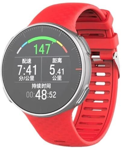 Strap-it Polar Vantage V Silikonarmband (Rot)