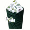 Bellochi 2in1 Baby Einschlagdecke Babyhörnchen - 75 x 75 cm - Samt und Baumwolle Wickeldecke - für Kinderwagen, Babybett oder Kindersitz - Ganzjährig - Nature
