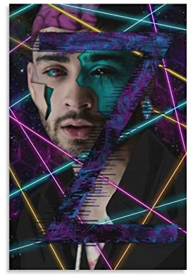 GOCHI Zayn Malik Kunstposter auf Leinwand, Poster, Wandkunst, Bild, Drucke, hängende Fotodekoration, Heimposter, Kunstwerke, 60 x 90 cm