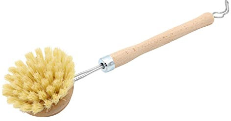 Brosse à vaisselle avec manche en bois