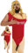 FIESTAS GUIRCA Costume pour homme sauveteur sexy - Bikini rouge drôle tenue de soirée entre célibataires - Costume homme Taille S 46-48