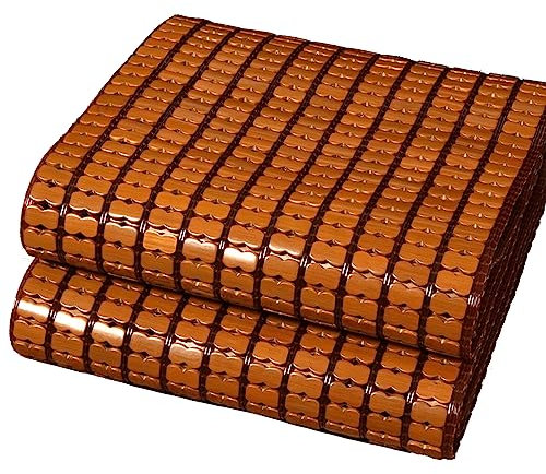 Sommermatratze, kühle Sitzkissenmatte aus Bambus, Faltbare Schlafmatte, natürlich erfrischende, atmungsaktive Kühlunterlage, für Bett, Autositz, Sofa und Bürostühle, individuelle G