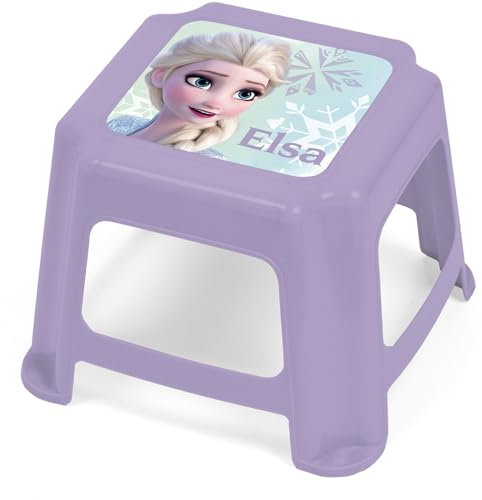 Disney Frozen Frozen Themed Step Stool, Treppenstufe, Kunststoff, Lila, Modern, Plastic Base, Kind, 25 cm hoch, 21 cm breit