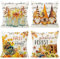 HIQE-FL Herbst Kissenbezug 45 x 45 cm,Kürbisse Herbst Kissenbezüge 4er Set, Kissenbezüge Herbst Outdoor für Bauernhaus Thanksgiving Halloween Bettwäsche Wohnzimmer Herbst Dekoration