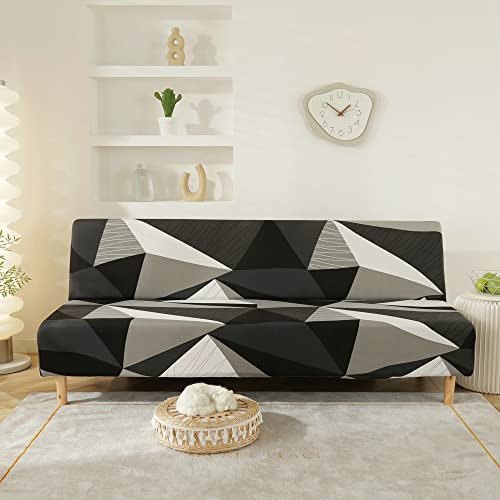 Meigeh Sofabezug Ohne Armlehnen Armlose Sofahusse Sofabezug Sofaüberwurf Ohne Armlehnen Elastische Schlafsofa Klappbett Bezug Kreativer Raum