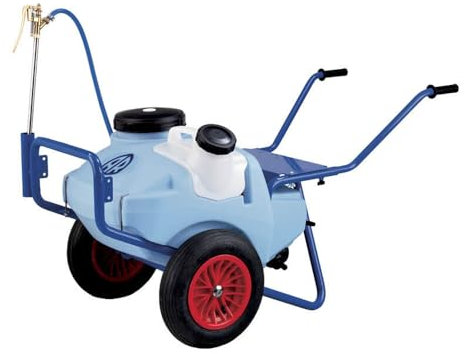 VALGARDEN Carriola Irroratrice Combi 95, 2 Ruote, Serbatoio 90Lt, Blu, Polietilene