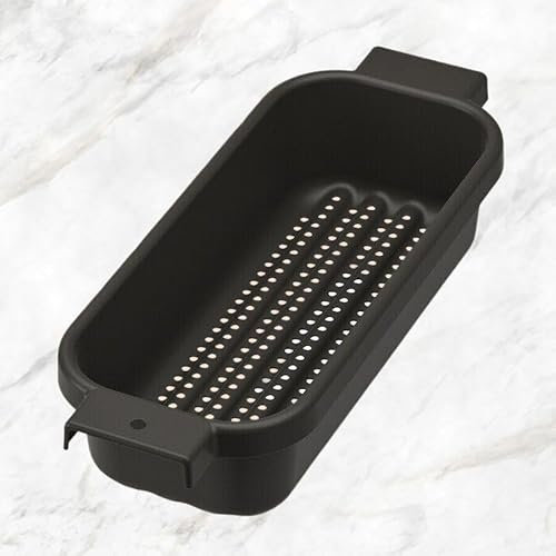 LILLHAVET Abtropfsieb, zum Aufhängen über Küchenspüle, Schwarz