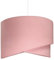 youngDECO® TULPE Lampenschirm Hängelampe Ø38 cm - Pendelleuchte Pastellrosa - Hängeleuchte aus Baumwollstoff 2xE27 - Lampe Schlafzimmer, Wohnzimmer, Kinderzimmer und Büro (Ohne Glühbirne)