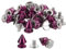 QUARKZMAN 50 Sets Kegel Spike Nieten, 8x12mm Schraubnieten für Lederhandwerk, Kleidung, Schuhe, Gürtel, Taschen (Leuchtendes Purpurrot)