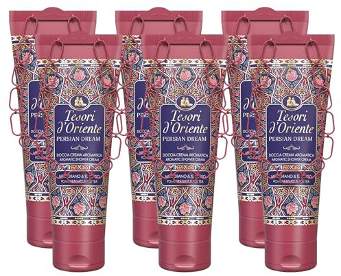 Bagno Doccia Bagnoschiuma Persian Dream, Fiorito e Ambrato, Formato da 250 ml (6 Unità)