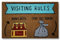 KOKO DOORMATS Zerbino in Fibra di Cocco “Visiting Rules” | Tappeto Ingresso Esterno con Base Antiscivolo in PVC | Design Simpatico e Resistente da 40x60 cm per Porta d’Ingresso