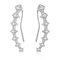 LuLiyLdJ Ohrringe Kletterer Hypoallergen Ohrringe 7 Kristalle Hypoallergen Schmuck, 2 Stück