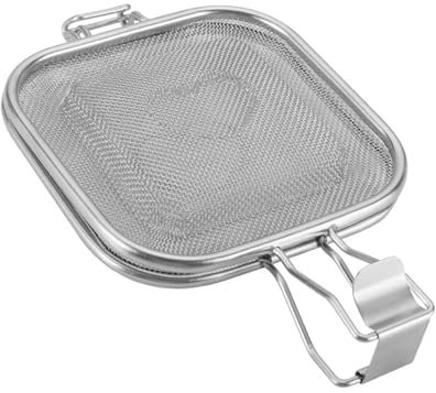 Edelstahl Sandwich Grillrost Praktisches Backwerkzeug Sandwich Grillen Mesh Braten Netz für den professionellen Einsatz Sandwich Grill Net Rack